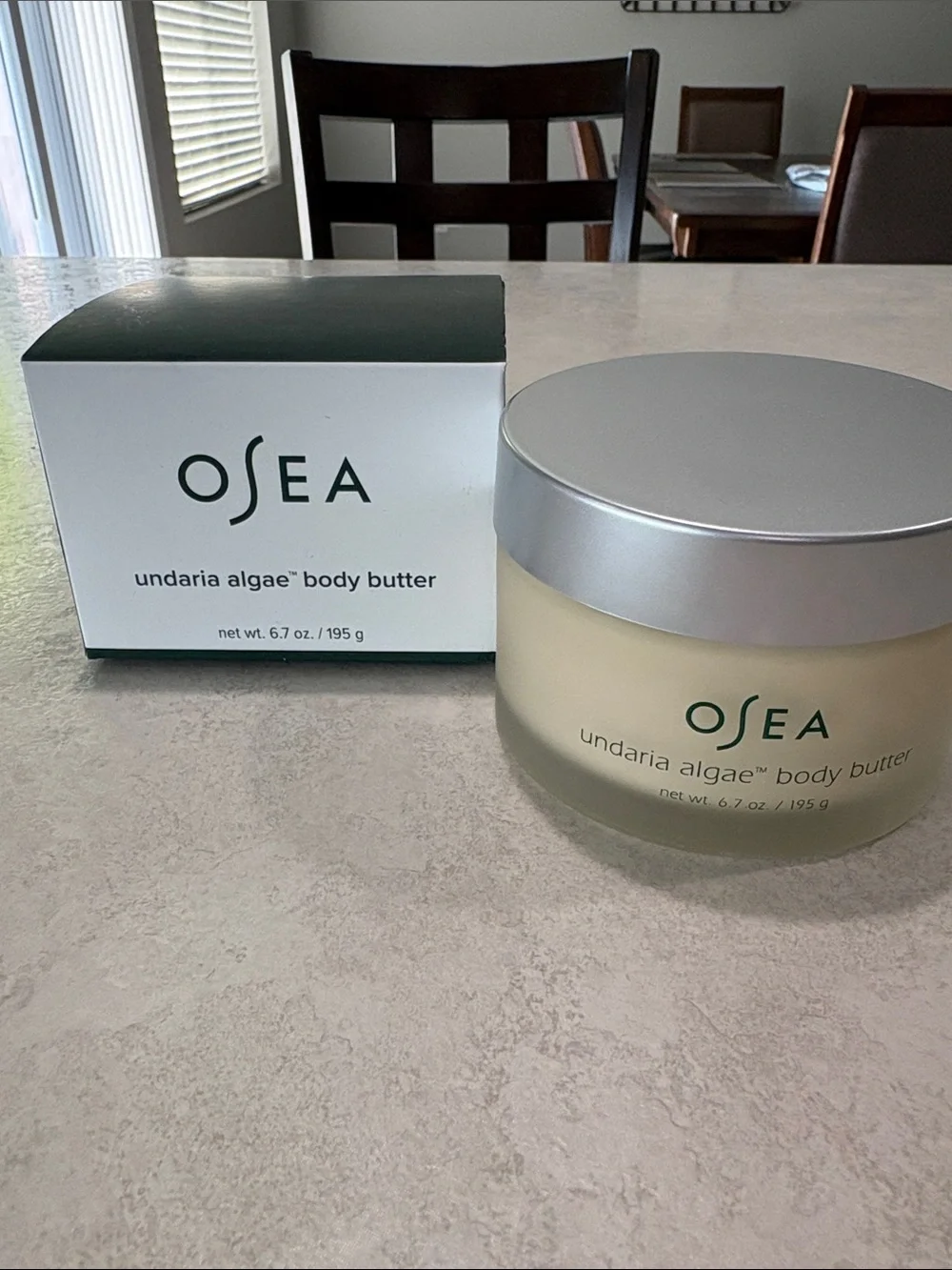 Sea Undaria Algae Body Butter - Green and Silver Jar